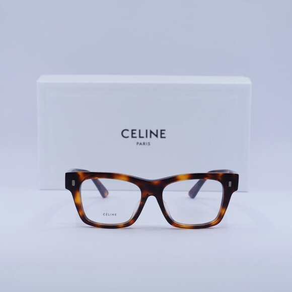 Celine CL50011F 054 Square Eyeglasses 49mm – Havana - Picture 2 of 9